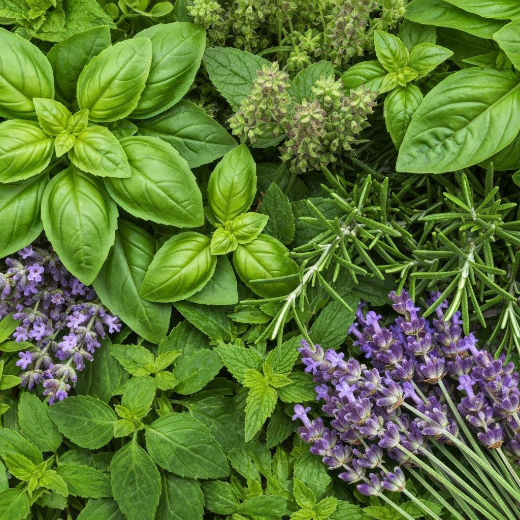Various botanical herbs and medicinal plants